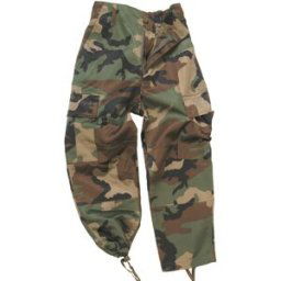 Mil-Tec Fältbyxa BDU Woodland Barn (Storlek: Large)