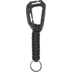 Mil-Tec Taktisk Nyckelring med Paracord (Färg: Svart)