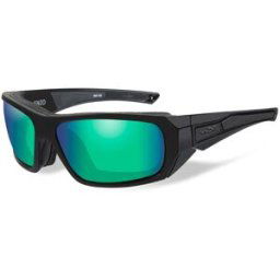Wiley X WileyX ENZO Polarized Emerald Mirror Matte Black Frame