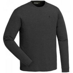 Pinewood Peached L/S T-Shirt 5404 (Färg: Röksvart, Storlek: XL)