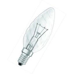 Osram Glödlampa kron vriden, 11 W, E14, klar, 59 lm