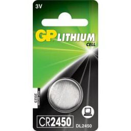 GP Batterier Batteri knappcell, Lithium, CR2450, 1-pack