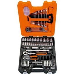 Bahco Hylsnyckelsats, 1/2" och 1/4", 108 delar