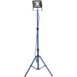 Arbetsbelysning LED, inkl teleskopstativ, 1x30 W, IP65, 6500K, 2 m kabel