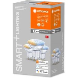 Ledvance LED-lampa, Smart+ WiFi, PAR16, Spot GU10, dimbar, 4,9 W, 3-pack
