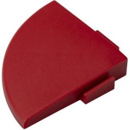 PELA Hörnlist till garagegolv 38x38 cm, röd, 2-pack
