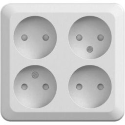 Gelia Vägguttag, utanpåliggande, ojordat, Connect 2 Home
