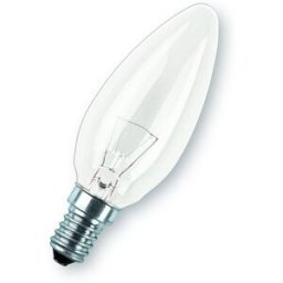 Osram Glödlampa kron, 11 W, E14, klar, 59 lm