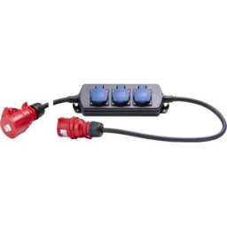 Gelia Grenuttag/övergångssladd 400V, 3x230V + 1x400V