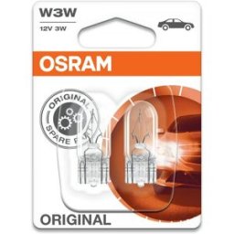 Osram Glödlampa W3W 12V. 2-pack