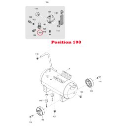 Reduceringsventil 3051057 1/4" -1/4