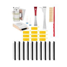 Biodling-startpaket - 26 delar - Rökpust - Kupkniv - Försändningsburar - Insektsfällor - Biborste