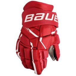 Bauer Supreme Mach Handske Intermediate, Röd, 12