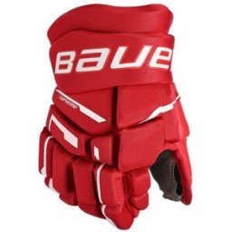 Bauer Supreme M3 Handske Junior, Röd, 10