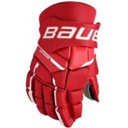 Bauer Supreme M3 Handske Intermediate, Röd, 13