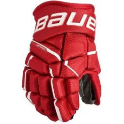 Bauer Supreme Mach Handske Junior, Röd, 10