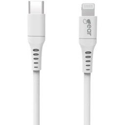 Gear 665103 Laddkabel Usb-C Till Lightning, 1 M, Vit, Anslutningsdon & Kablar