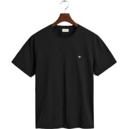 GANT Regular Fit Shield T-Shirt Herr, Black, S