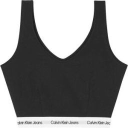 Calvin Recycled Milano Jersey Dam, Svart, L