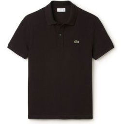 Lacoste Slim Fit Piké Herr, Svart, 2