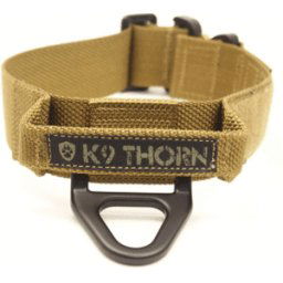 K9 Thorn Bravo Cobra Hundhalsband med Grepp (Färg: Coyote, Storlek: Large)