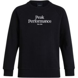 Peak Performance Original Crew Junior, 130, Black/Offwhite