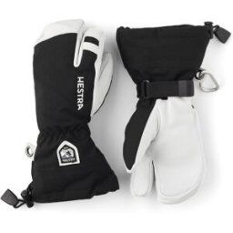 Hestra Army Leather Heli Ski Junior, Svart, 4