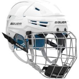 Bauer RE-AKT 65 Hjälm Combo, Vit, L