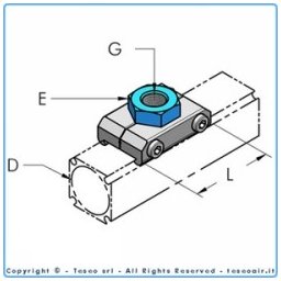Ap40 anslutn.platta ap40 inv g3/4"bsp