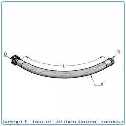 Hbs32 slang till utv g1 1/4''bsp l 1m