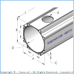Hbs110 rör 110mm l 2,5m