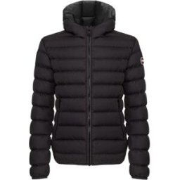 Colmar Sporty Down Jacket With Fixed Hood Herr, 50, BLACK-VULCAN