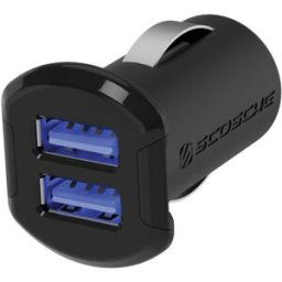 Scosche Revolt Ciggplugg 2 X 2,4 Mah, Usb-A, Strömbrytare & Vägguttag