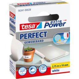 Tesa Textiltejp vit, 19 mm, 2,75 m