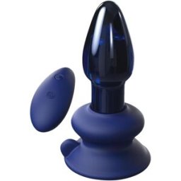 Icicles Glass Vibrator No 85 Blue With Remote