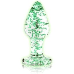 Ouch! Glass Butt Plug Glow in the Dark (M)