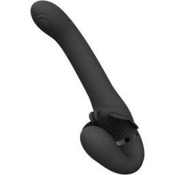 Vive Satu Pulse-Wave & Vibrating Strapless Strapon Black