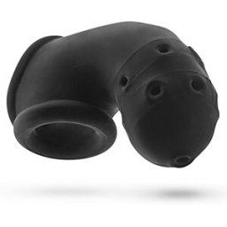 Oxballs Airlock Air Lite Vented Chastity Black Ice