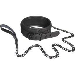 Dream Toys Blaze Collar and Leash Black