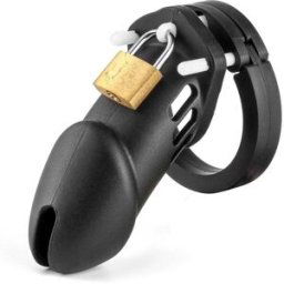Cock Master Kyskhetsbälte - Cock Cage Black Silicone