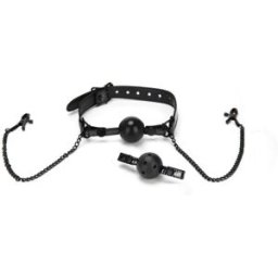 Whipsmart Diamond Ball Gag W Nipple Clip