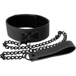 NS Novelties Renegade Bondage Collar Black