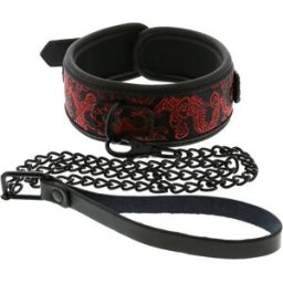 Dream Toys BDSM Halsband Blaze Deluxe Collar & Leash