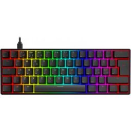 Maxmount Aeon Rgb Hotswap Pbt Gaming Tangentbord [Gateron Optical Red] - Svart
