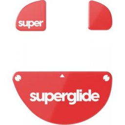 Superglide Version 2 Glas Skates Till Zowie Ec Wireless Series - Röd