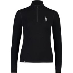 Mons Royale Cascade Merino Flex 200 1/4 Zip Dam, Black, L