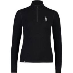 Mons Royale Cascade Merino Flex 200 1/4 Zip Dam, Black, M