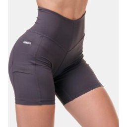 Nebbia Fit Smart Biker Shorts Marron L