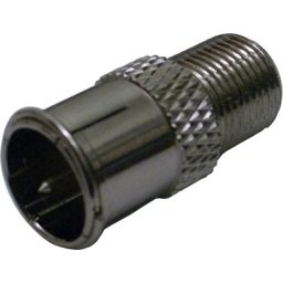 Snabb F-kontakt adapter hane/hona