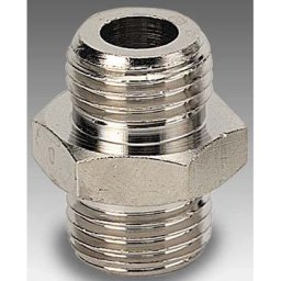 A1 1/8-m5 dubbelnippel cylindrisk